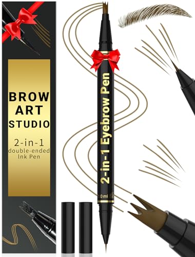 Eyebrow Pencil 2-in-1 Dual-Ended Microblading Pen Light Brown