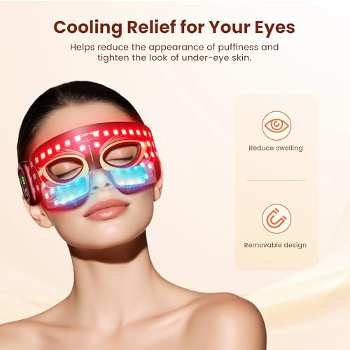 Viconor Red Light Therapy for Eyes - Under Eye Brightening & Puffiness Relief