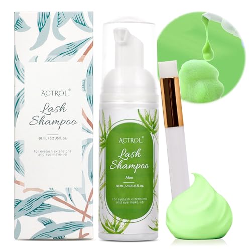 ACTROL Eyelash Extension Cleanser 60ML Aloe Foam Shampoo