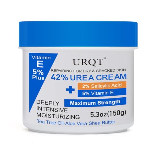 URQT 42% Urea Cream for Dry & Cracked Skin - Foot & Hand Moisturizer
