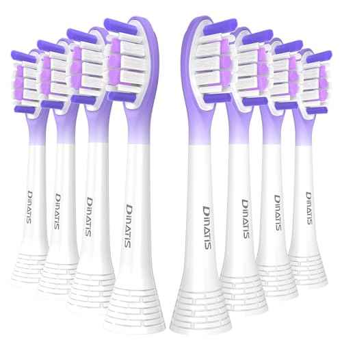 10 Pcs Replacement Toothbrush Heads for Philips Sonicare Electric Toothbrush C3 G3 W3,2/3 Series,ProtectiveClean 4100/5100/6100,ExpertClean 7500,DiamondClean 9300/9500,FlexCare,Click-On