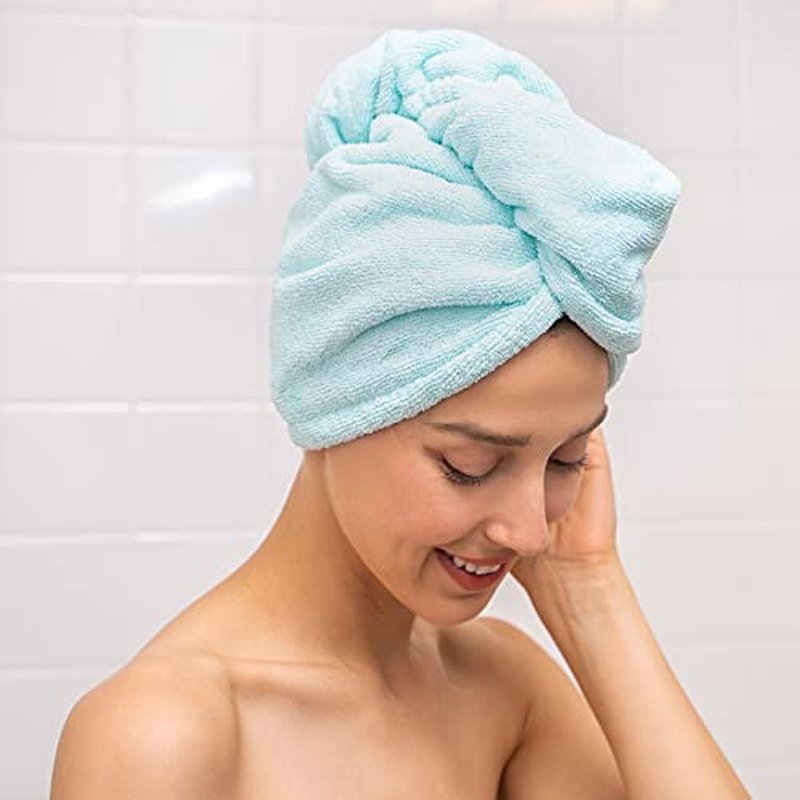 Nano Towels Hair Drying Wrap - Fast Dry, Anti-Frizz