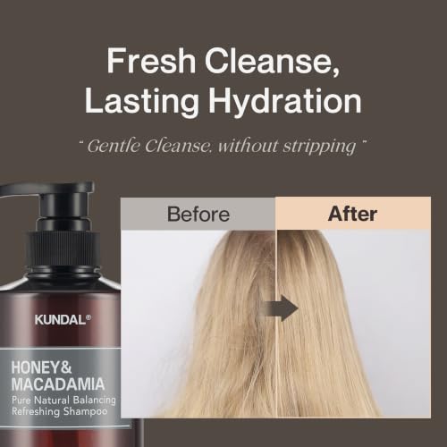 KUNDAL Cherry Blossom Honey & Macadamia Shampoo & Conditioner Set - Sulfate-Free, Nourishing Hair Care