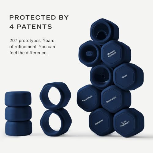 Cadence Capsules Travel Skincare Set - 3 Magnetic Containers, TSA Approved