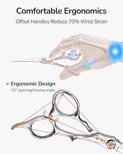 ULG Professional Hair Cutting Scissors 6.7" Japanese 440C Barber Shears