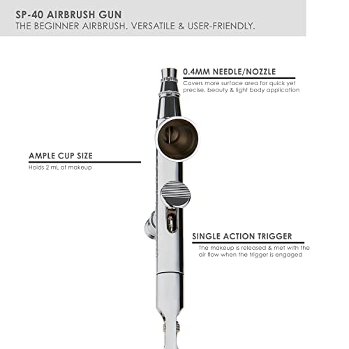 TEMPTU SP-40 Gravity Feed Airbrush | Professional Beauty Makeup