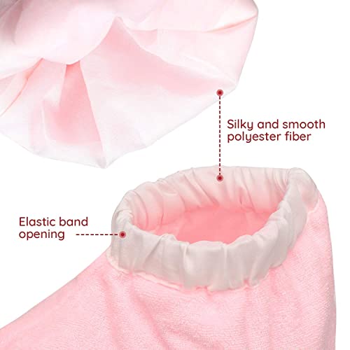 Paraffin Wax Mitts and Booties, Segbeauty Wax Bath Liners, Snug Elastic Opening Insulated Terry Cloth Mittens for Hand and Foot, Gloves and Booties for Paraffin Warmers SPA Heated thera-py