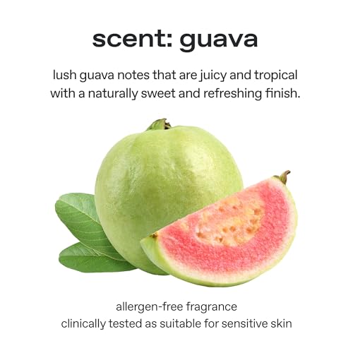 glow guava facial cleanser | oil?gel hybrid all?in?one cleanser | hypoallergenic | deep cleanse with guava extract & botanical oils | lightweight micellar texture for smooth skin | 6.4 fl?oz