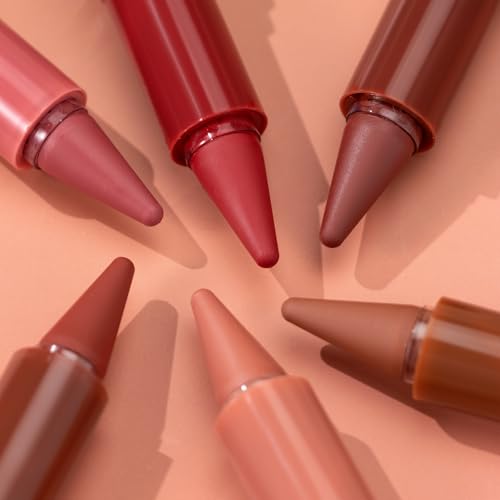 6-Piece Ombre Lipstick & Lip Liner Set - Waterproof Matte