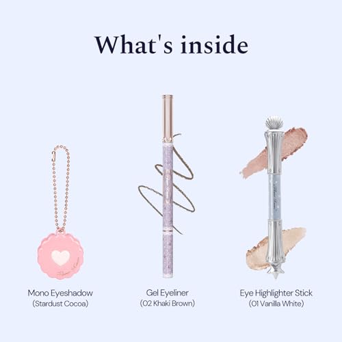 Flower Knows 3-Piece Eye Makeup Set - Eyeliner & Eyeshadow Trio