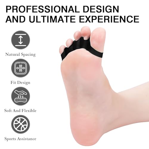 Silicone Toe Spacers for Bunion Relief & Overlapping Toe Alignment