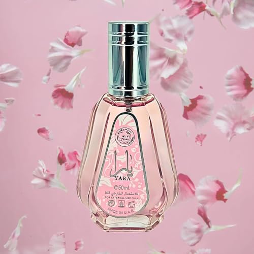 Yara Lattafa EDP Spray 50ml - Lattafa Yara Eau de Parfum, Floral Gourmand