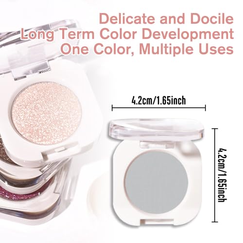 Dusty Grey Matte Eyeshadow - Waterproof Long-Lasting Powder