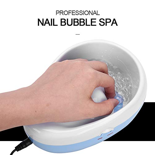 Nail Bubble Bowl,Electric Bubble Nail Soaking Bowl, Electric Nail Polish Remover Bowl Soak Off Hand SPA DIY Nail Art Manicure Tools for Removing Nail Polish, Dust(US)