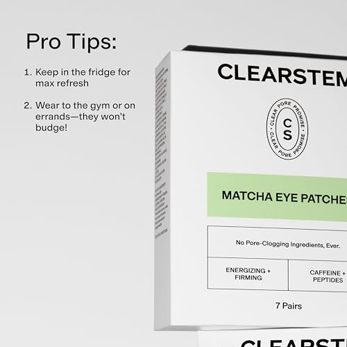 CLEARSTEM Eye Candy Matcha Under Eye Patches - 7 Pairs