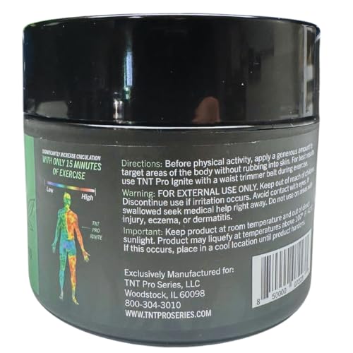 TNT Pro Ignite Pre-Workout Cream, Hot Sweat Cream,Sweat Firming Cream, Tightening Cream is Helpful as a Hot Cream, Sweat Gel