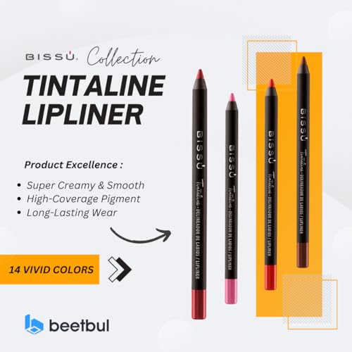 Bissú Tintaline Lipliner - Waterproof, Long-Lasting (Mauve)