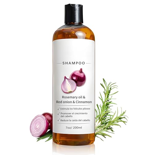 Onion Shampoo with Rosemary Oil & Biotin for Hair Loss, 7oz