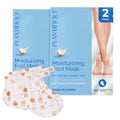 PLANTIFIQUE Hydrating Foot Mask Socks for Dry Cracked Feet - 2 Pairs