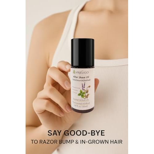 Botanical After Shave Oil for Women Roll-On ? 50ml Herbal Blend for Soothing & Moisturizing Skin Calms Irritation, Softens Skin, Prevents Ingrown Hairs,Alcohol?Free, Fragrance?Free