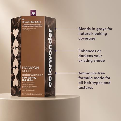 Madison Reed Demi-Permanent Hair Color Kit – 6N Medium Brown