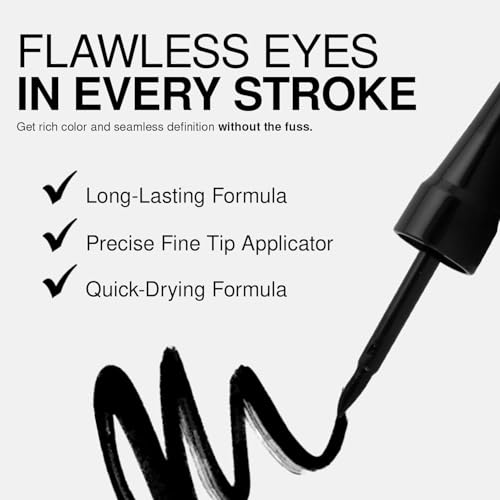 Palladio Liquid Eyeliner - Waterproof, Intense Black