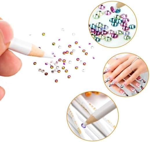 10 Pcs Wax Pencil Set for Rhinestones & Nail Art Tools