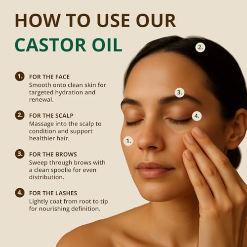 RejuveNaturals Organic Castor Oil 16oz Cold Pressed Unscented USDA Certified Organic