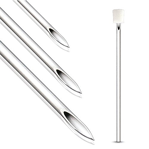 18G Sterile Disposable Piercing Needles - 10 Pack for Body Jewelry Piercing