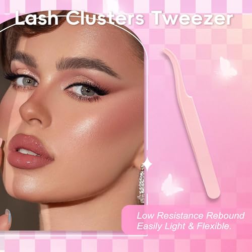 FADLASH DIY Lash Extension Kit with D Curl Cluster Lashes