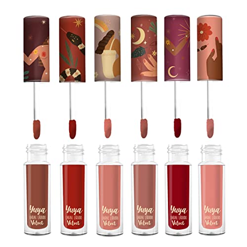 YuYa Cruelty-Free Lipstick - Long-Lasting, Intense Color with Velvet Finish & Exclusive Cap Design - A Must-Have for Any Look!