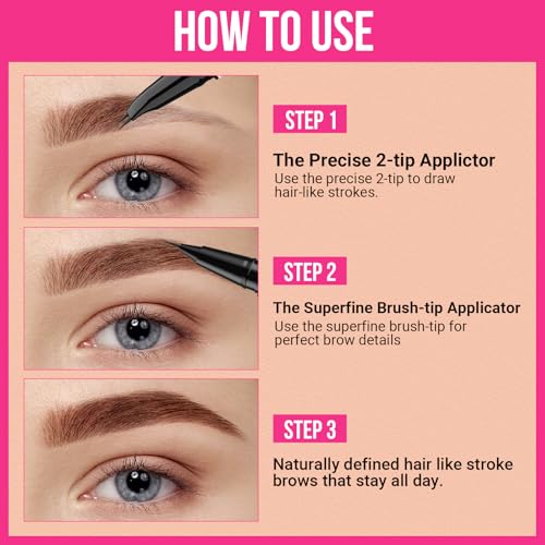 iMethod Curved Eyebrow Pen 2-in-1 Microblading Dark Brown