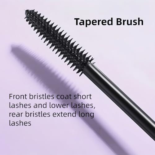 Waterproof Volumizing Mascara with Tapered Brush – Black
