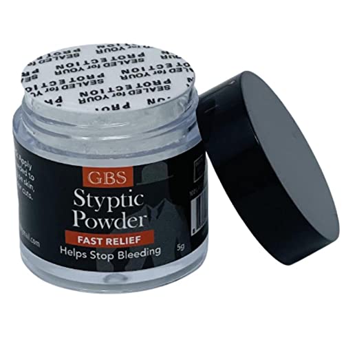 GENTS Styptic Powder .18 oz Twist off Cap and Protective Seal, Pack of 3