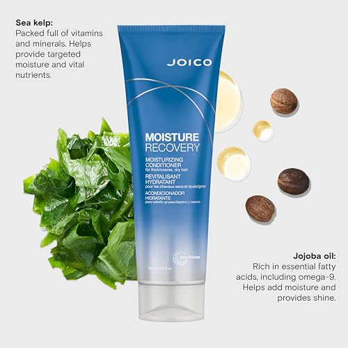 Joico Moisture Recovery Moisturizing Conditioner | For Thick, Coarse, Dry Hair | Replenish Moisture | Restore Smoothness & Elasticity | Strengthen & Reduce Breakage | With Jojoba Oil & Shea Butter