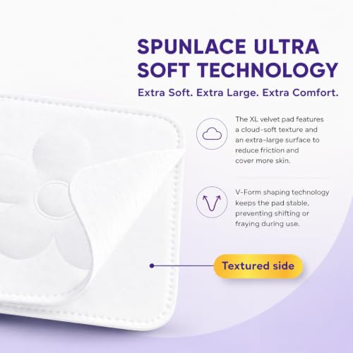CALLA BEAUTY Large XL Square Cotton Pads - 300 Count Spunlace Face Pads