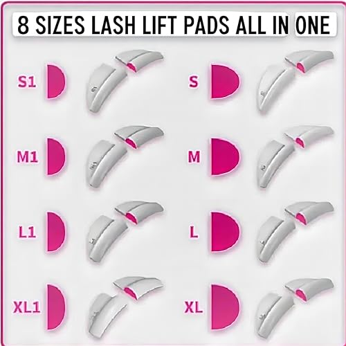 Galaxy Lash Lift Shields - C Curl 5-Size Silicone Pads Set