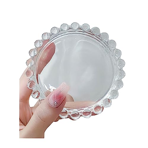 Clear Glass Nail Art Palette - 2 Piece Set