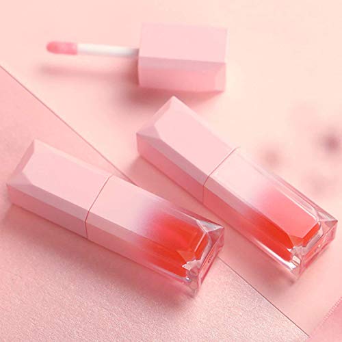 10Pcs 5ml Gradient Pink Empty Lip Gloss Tubes Plastic Mini Refillable Lip Balm Lipstick Bottle Lip Glaze Tube with Wand Travel Pipe Vials DIY Beauty Makeup Cosmetic Container Jar Pot Lip Oil