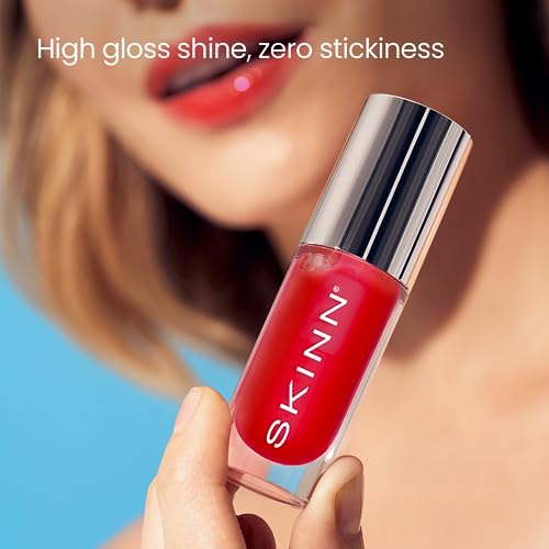 Luminous Blush Lip Oil - Support Collagen Production, Smooth Lines & Soothe Dry Cracked Lips - Hydrating Clear Lip Oils - Improve Skin's Elasticity, Texture & Glow - Vitamin C & Manuka Honey