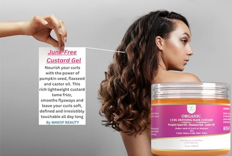 MAKOF BEAUTY Curl Defining Custard Gel - 12 fl oz