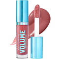 Vivienne Sab? Le Grand Volume Plumping Lip Gloss ? Hyaluronic Acid Moisturizing Lip Gel, Cayenne Pepper + Menthol Cooling Tingle, High-Shine Non-Sticky Finish, Cruelty-Free, Shade Champagne Rose, 3 ml