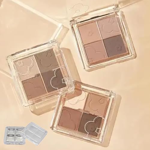 Empty Makeup Palette Set - 3 Transparent Containers for DIY Eyeshadow