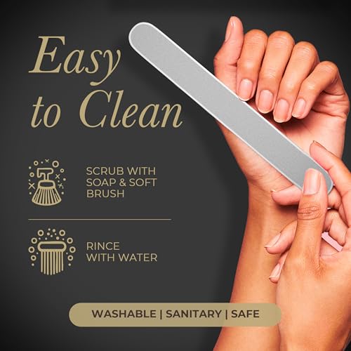 Diamancel Luxury Diamond Nail File ? #2 Medium Grit - For Most Average Thickness Fingernails (Regular Size)
