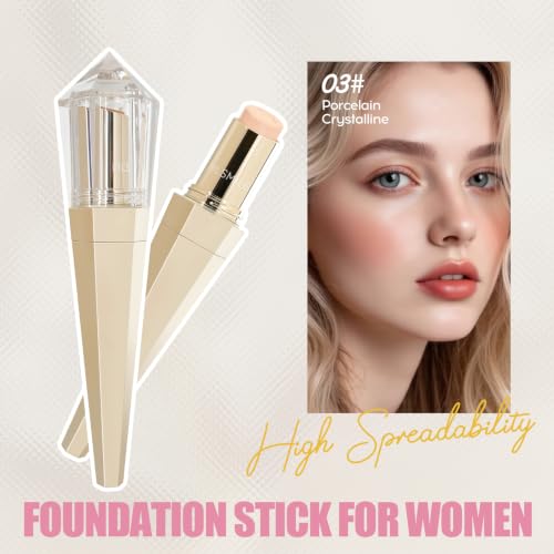 Foundation Stick with Brush - Waterproof Concealer, 6 Shades