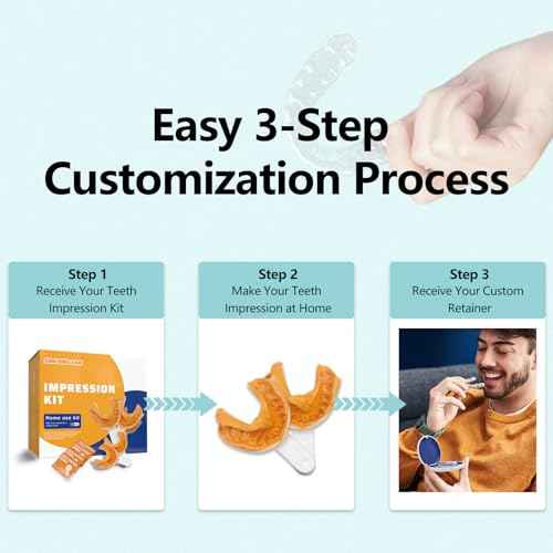 Custom Retainer, Clear Replacement Dental Retainers for Teeth, BPA & Latex-Free, for Adults & Teens (Upper & Lower Teeth Set)