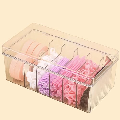 Acrylic Lash Extension Organizer with 6 Compartments