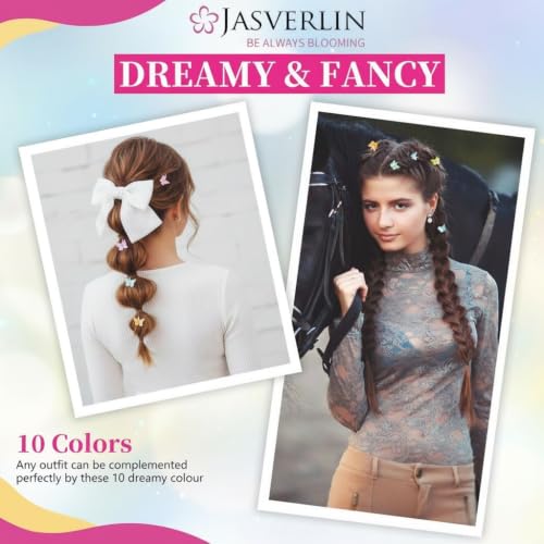 Butterfly Clips for Hair Glitter, Y2K Mini Cute Claw 50 Pcs