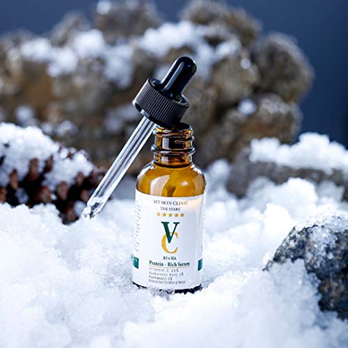 Pro Advanced Hyaluronic Acid Serum for Face, Glow+ Antioxidant Protein-Rich Face Lift Serum with Vitamin C, Niacinamide and B5 for Dry Skin Hydrating and Anti-Aging, 1oz