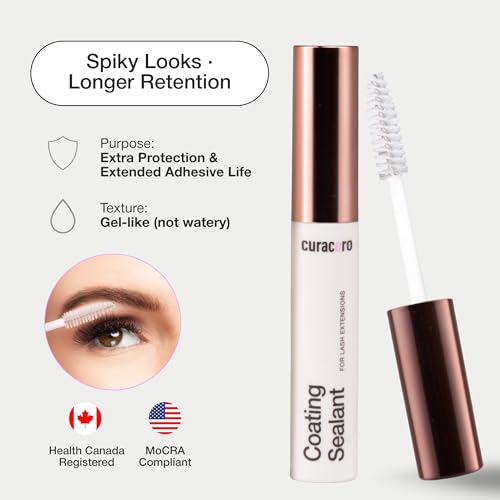 Curacoro Lash Coating Sealant 10ml - Water-Resistant Topcoat for Extensions